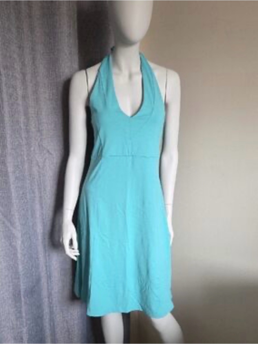 Patagonia women’s activewear Teal Halter Mini Dress XS - Picture 2 of 11